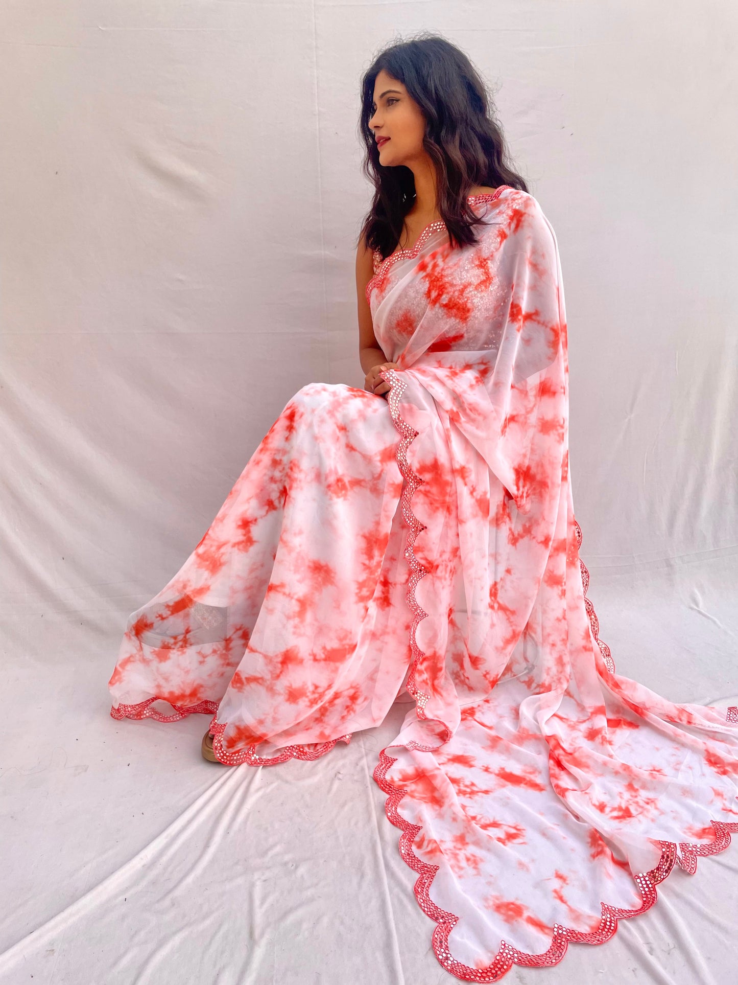 Shibori Print with Handwork - Vanesara