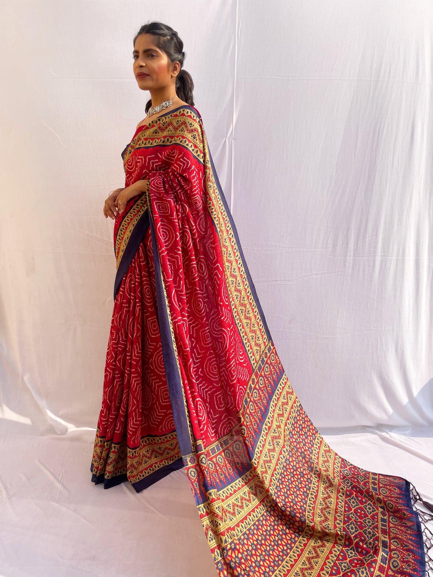 Printed Cotton Silk Saree