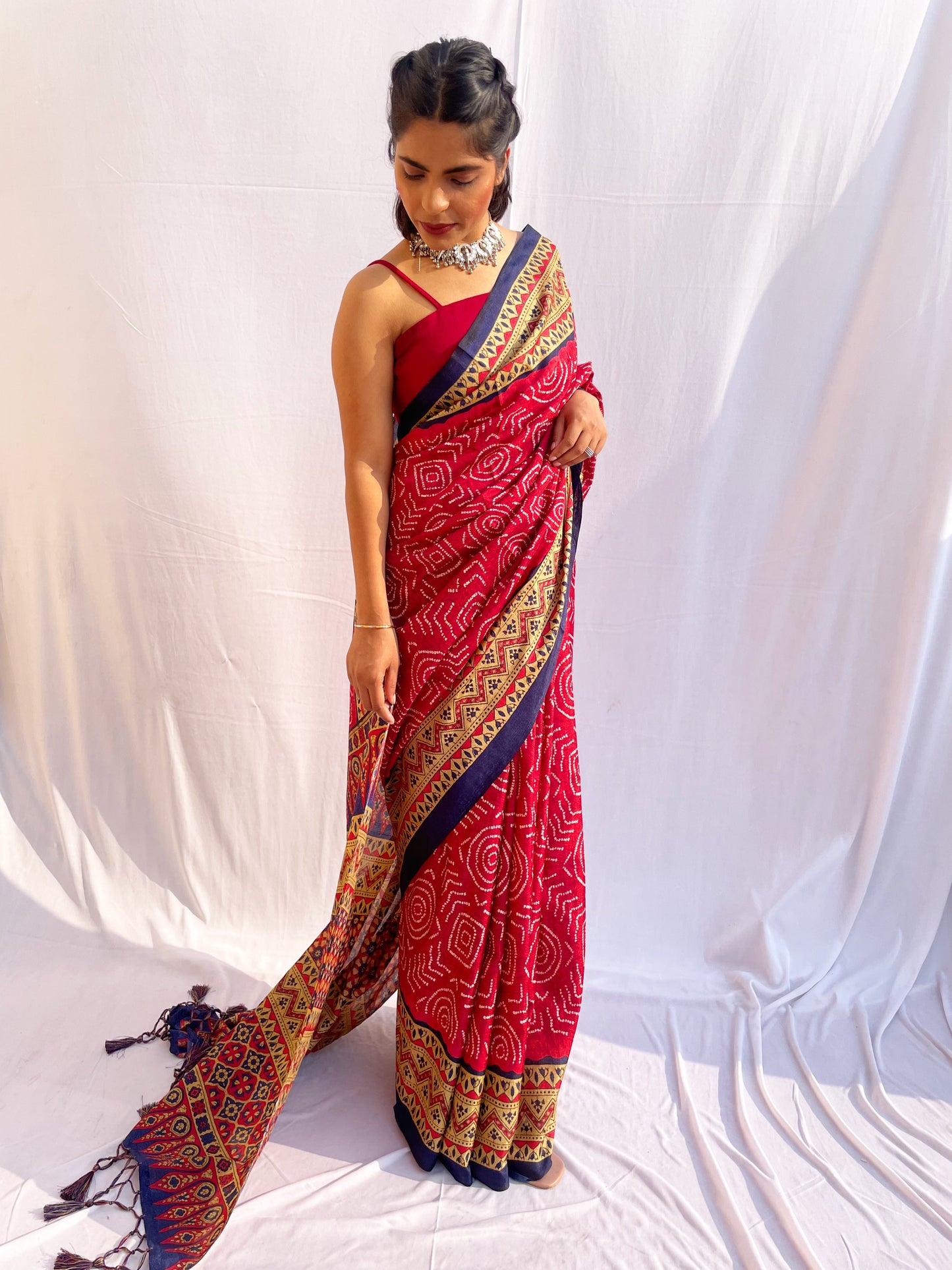 Printed Cotton Silk Saree