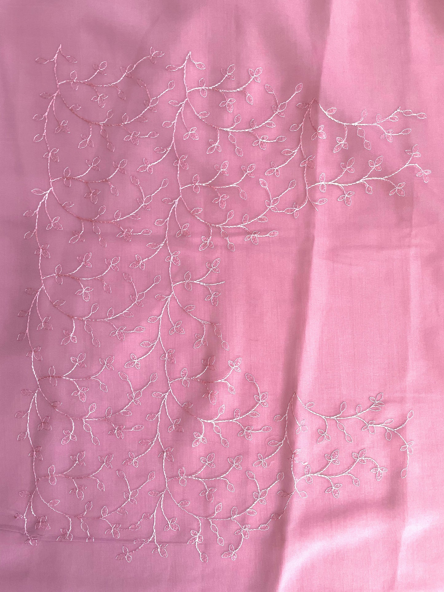 Georgette Saree with Multicolor Border - Vanesara