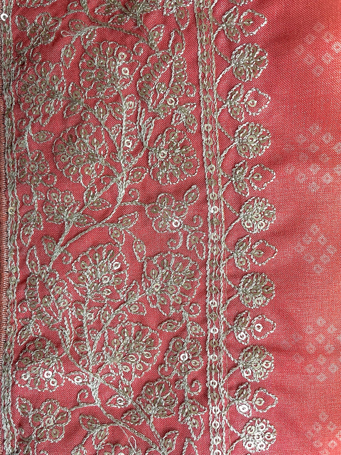 Bandhani Print Embroidered Silk Saree - Vanesara