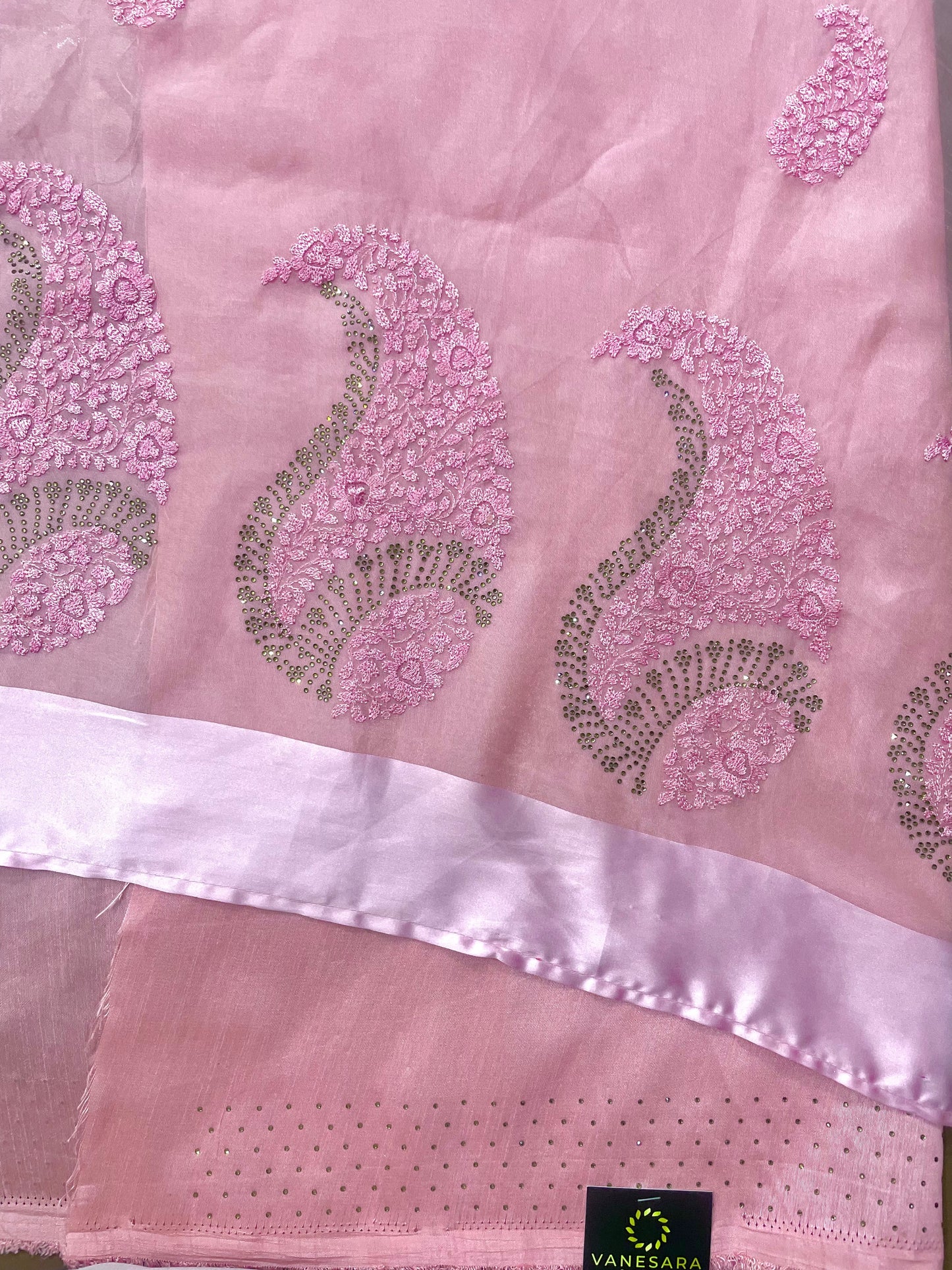Thread Work With Swarovski Touch - Vanesara