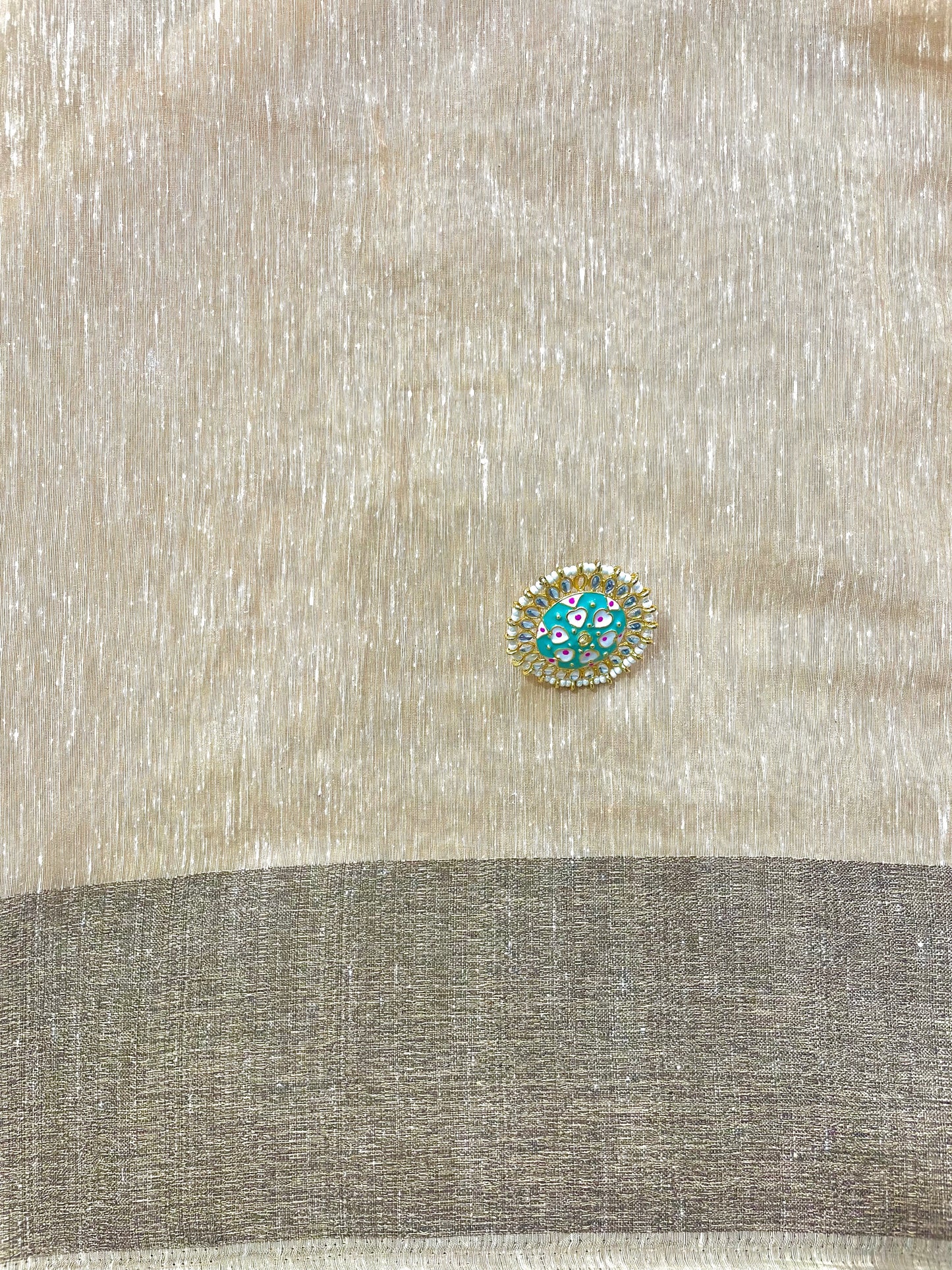 Yellow Cotton Embroidered Saree