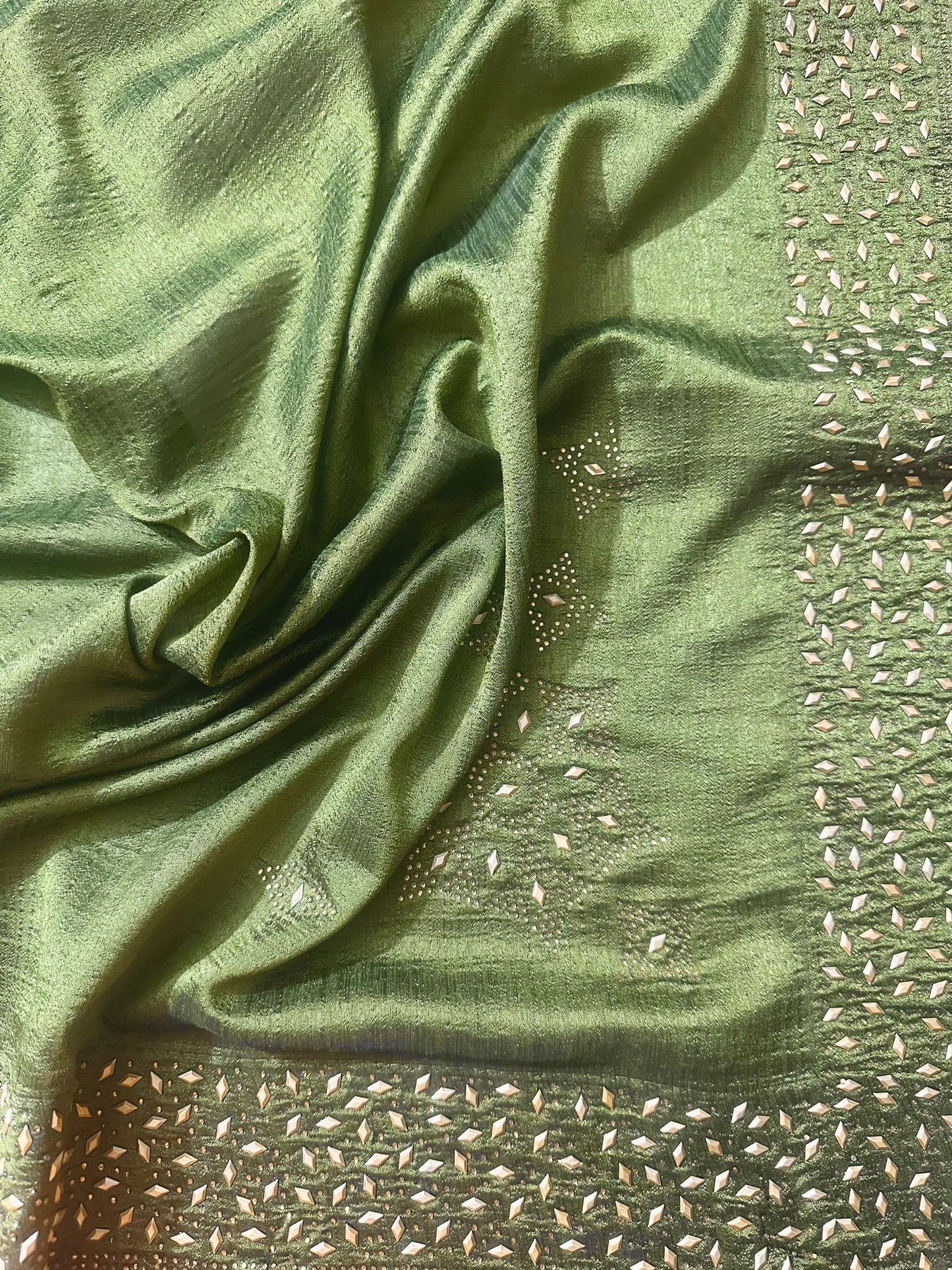 Silk Saree with swaroski touch - Vanesara