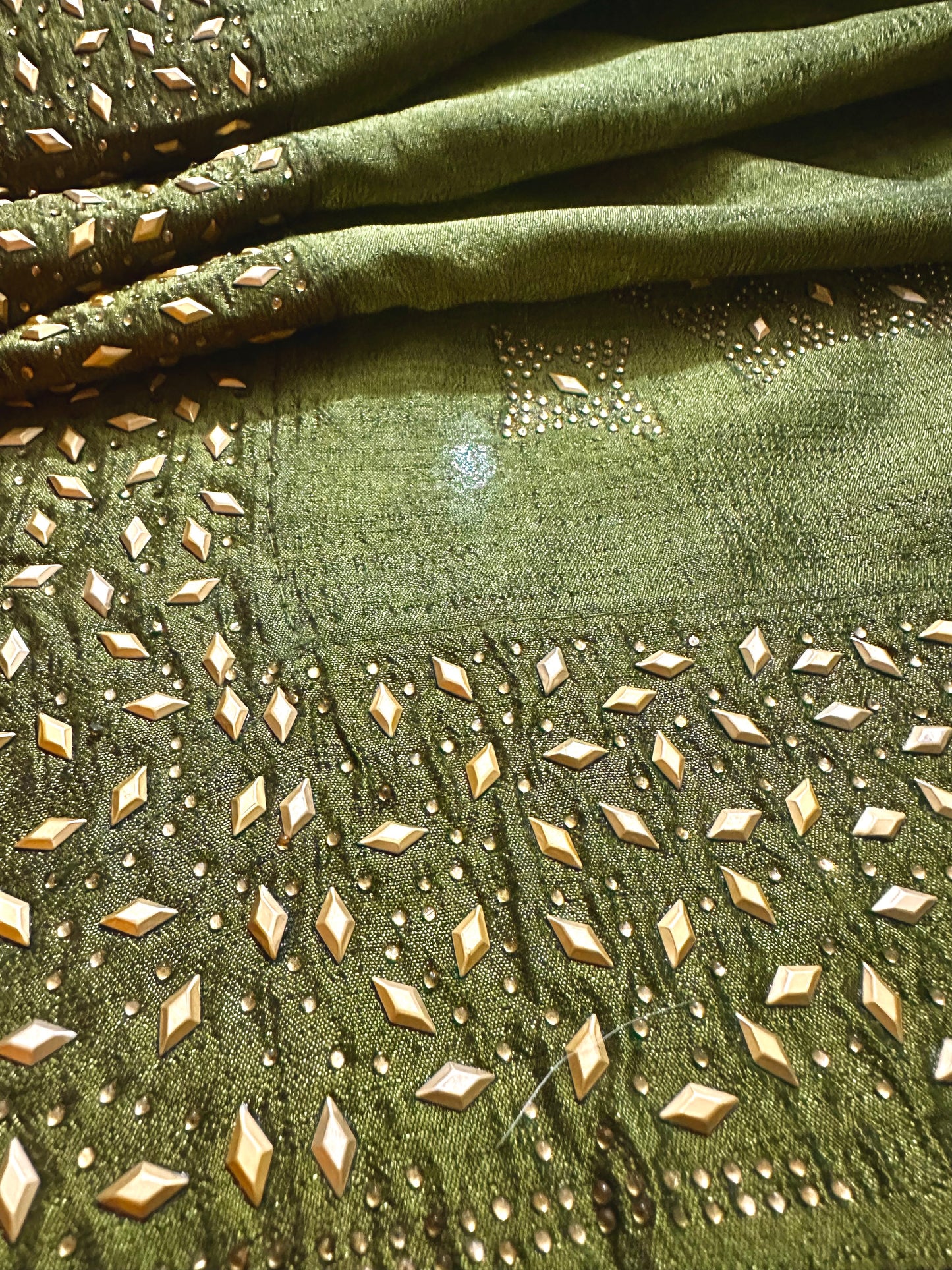 Silk Saree with swaroski touch - Vanesara