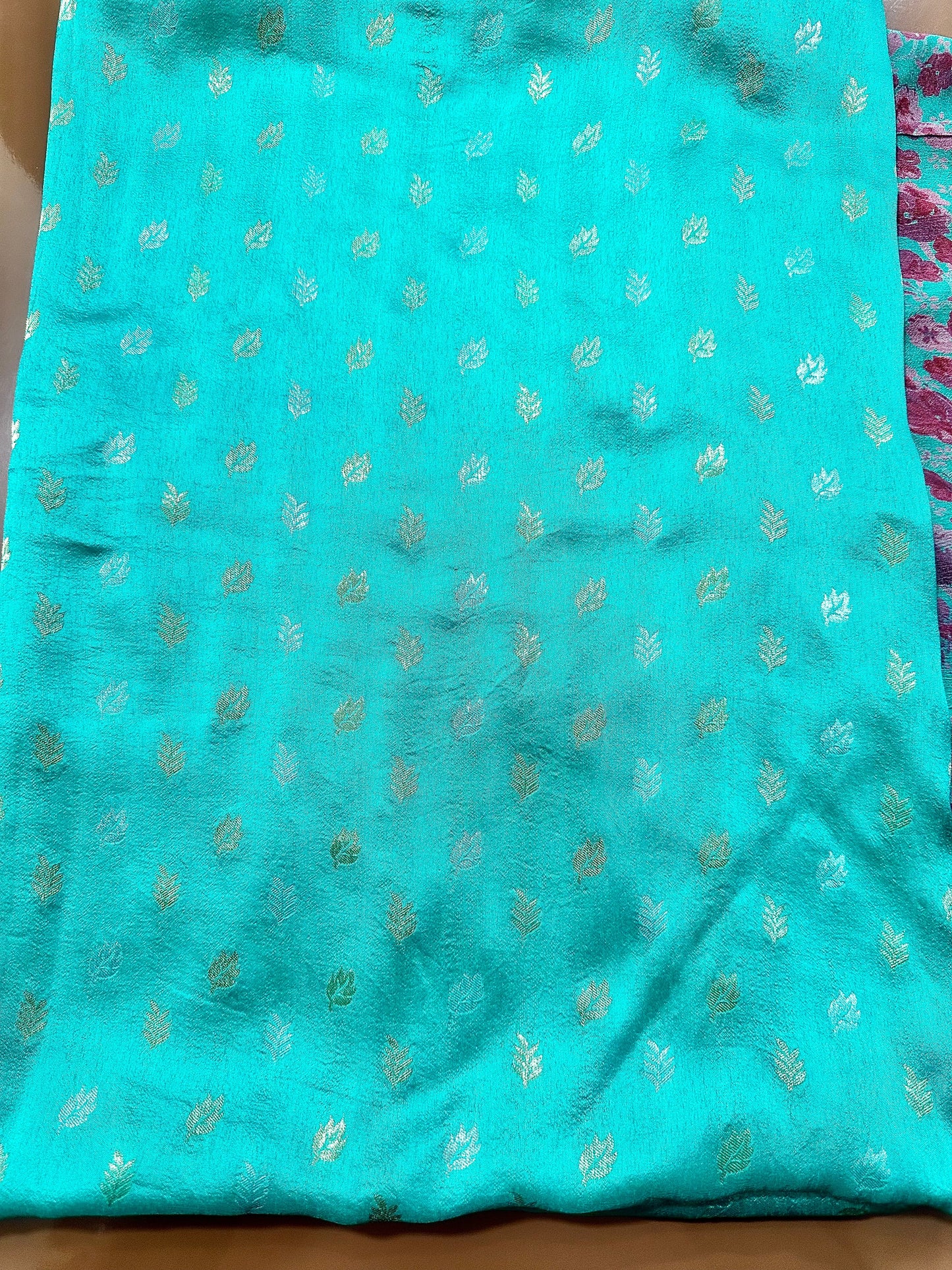 Chinon Crepe Saree With Touch Of Zari - Vanesara