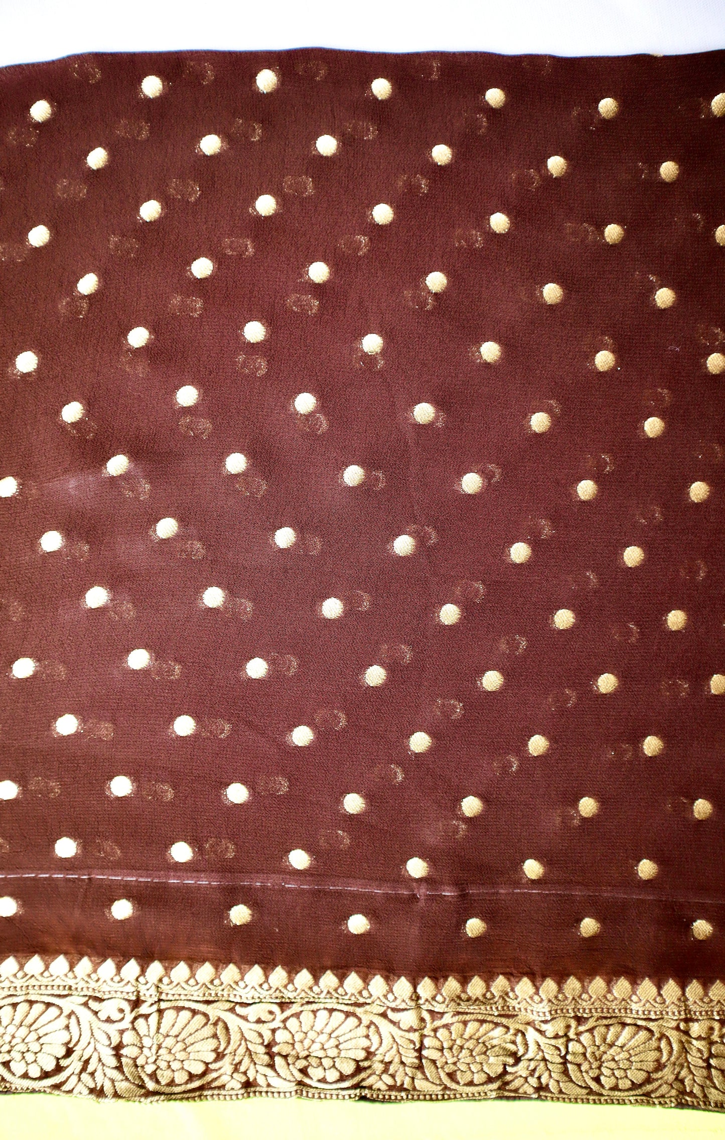 Georgette Silk Zari Woven Saree - Vanesara