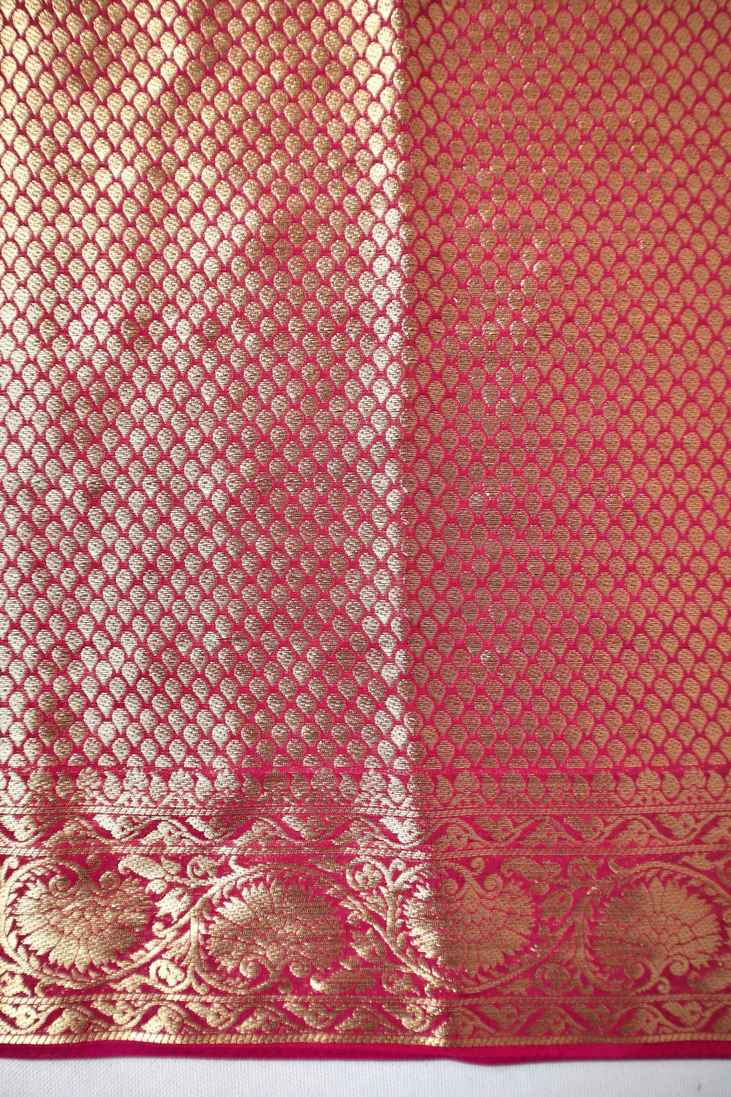Dusty Green Zari Woven Saree - Vanesara