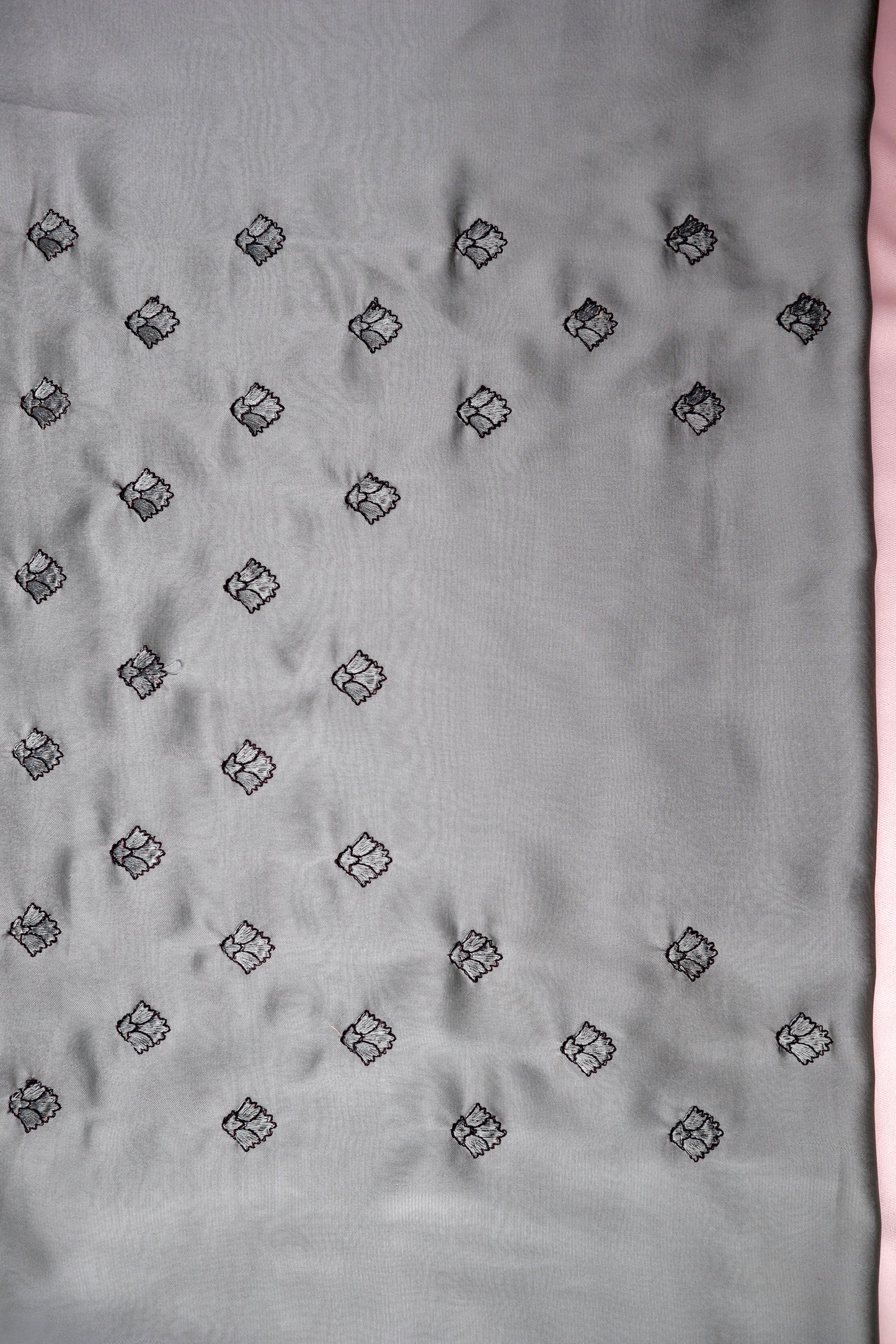 Thread work saree with Swarovski touch - Vanesara
