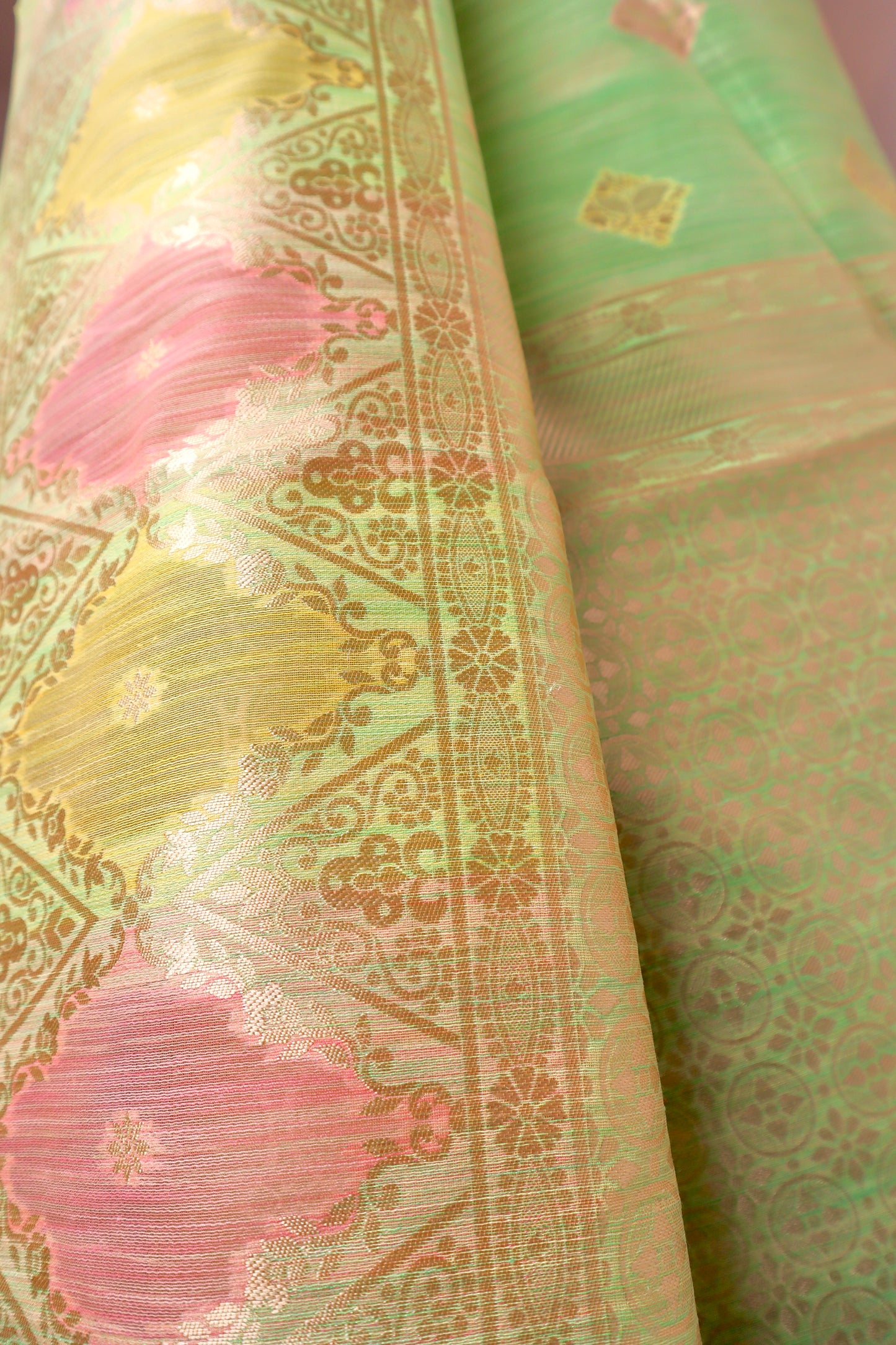 Multicolor Cotton Summer Saree - Vanesara