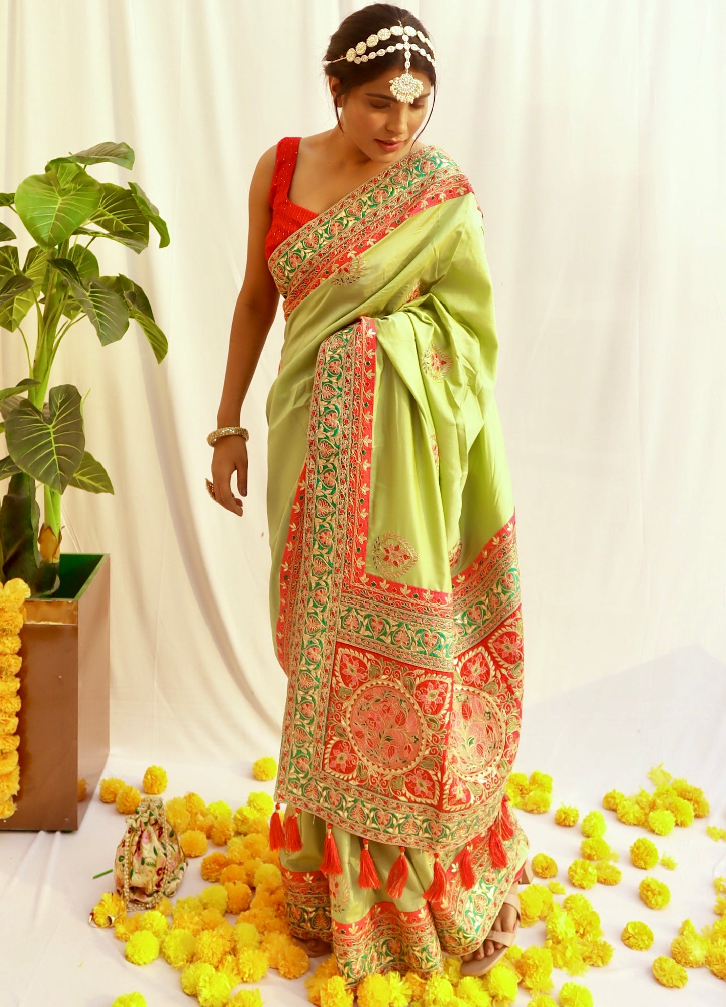 Heavy Work Embroidered Saree - Vanesara