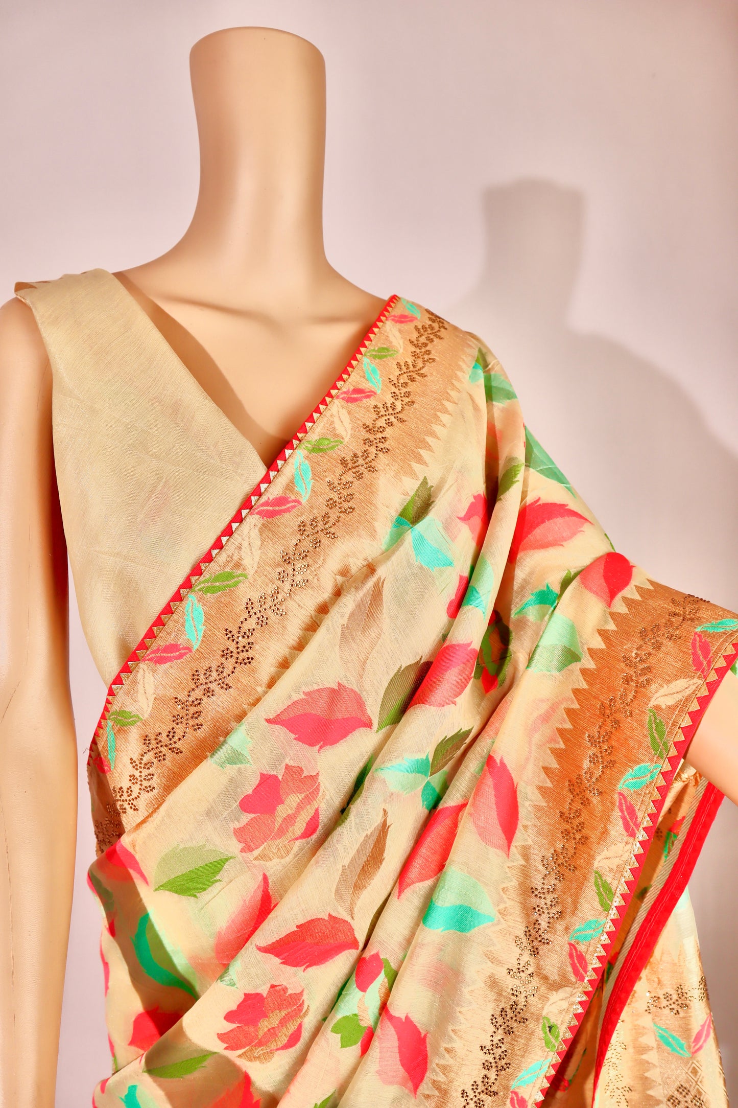 Multicolor Woven Work Saree - Vanesara