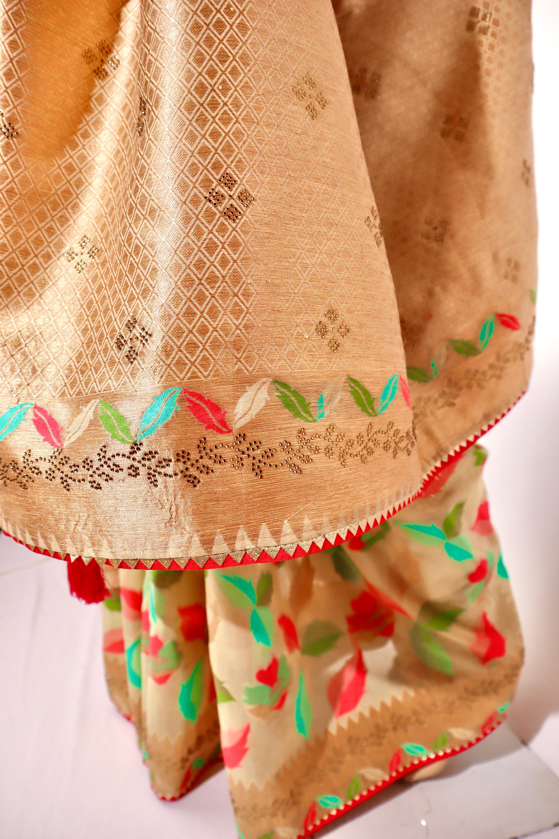 Multicolor Woven Work Saree - Vanesara