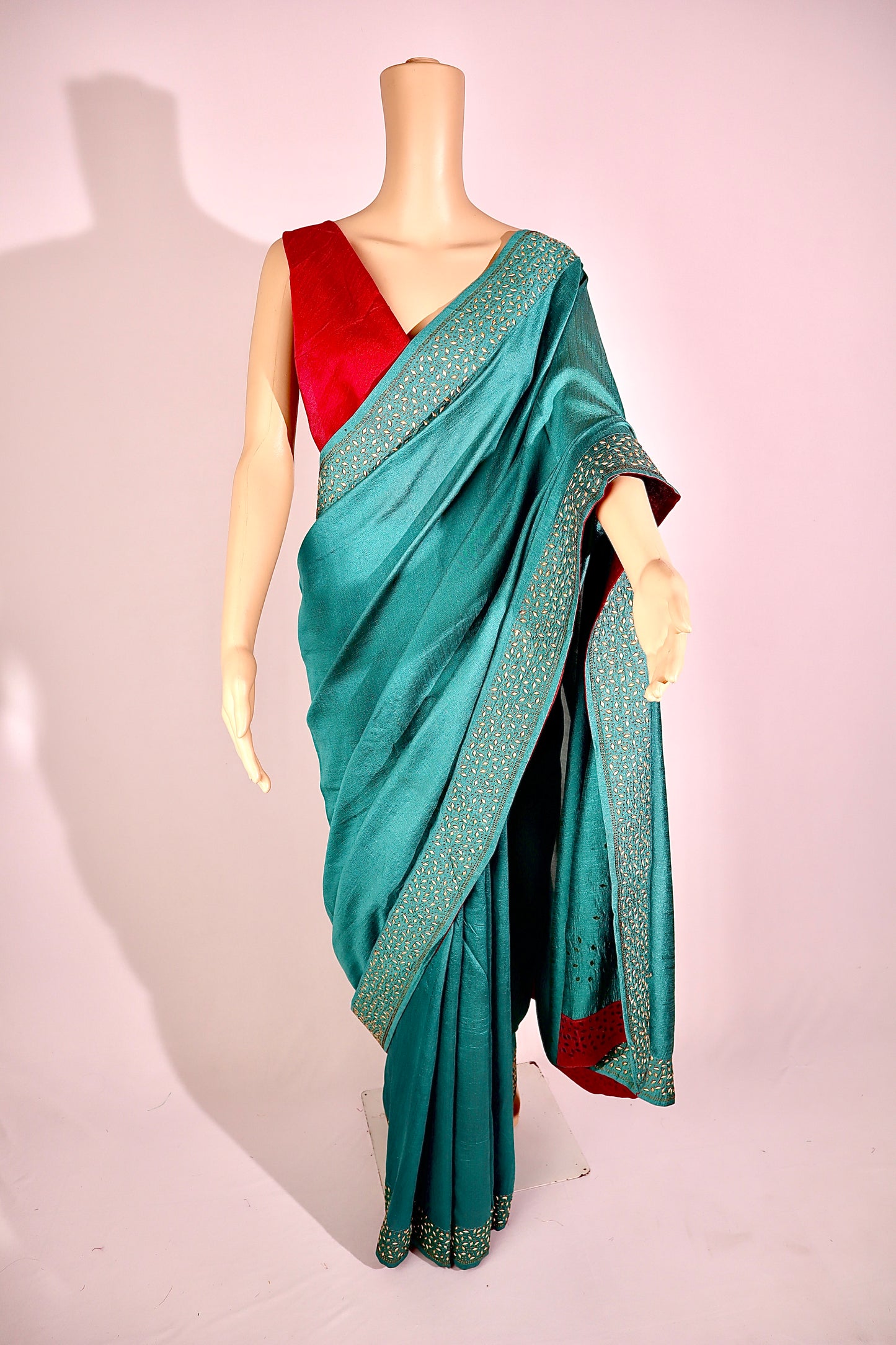 Silk Saree with swaroski touch - Vanesara