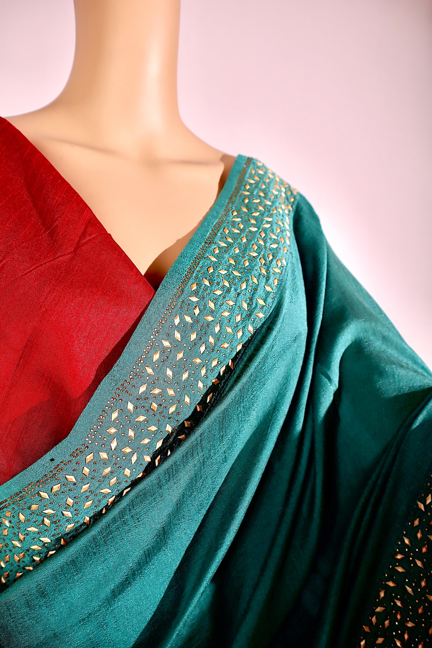 Silk Saree with swaroski touch - Vanesara