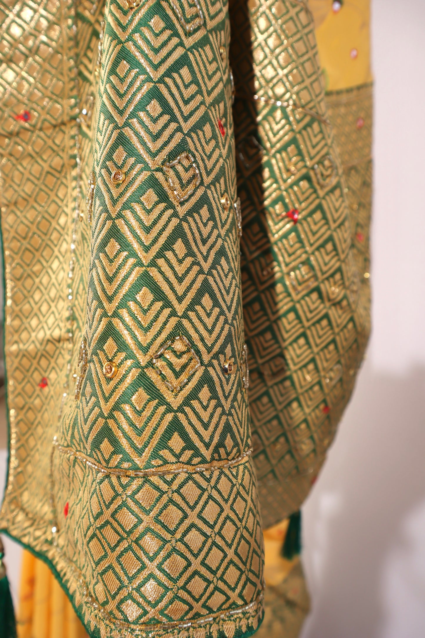 Silk Saree With Handwork Highlights - Vanesara