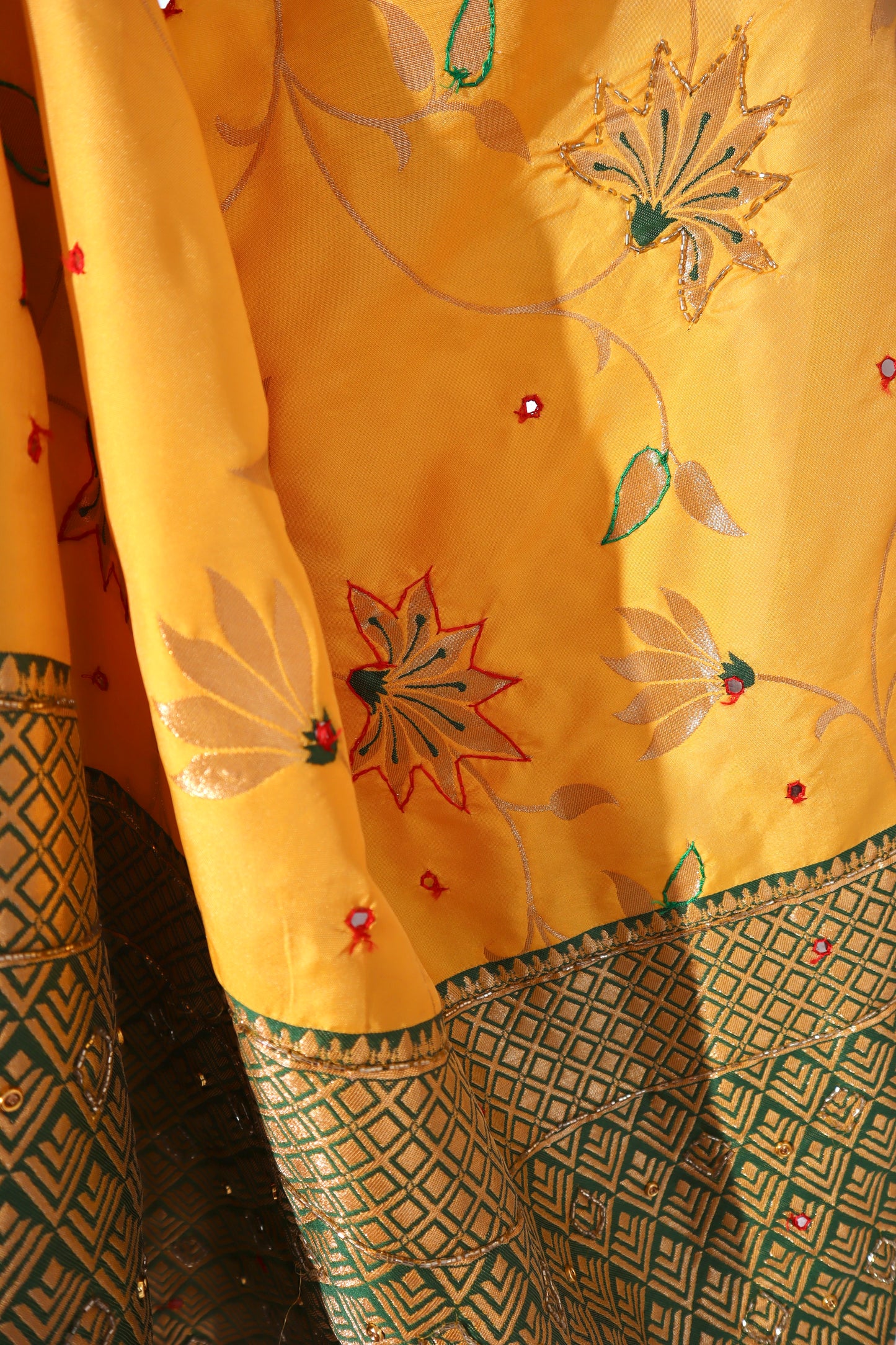 Silk Saree With Handwork Highlights - Vanesara