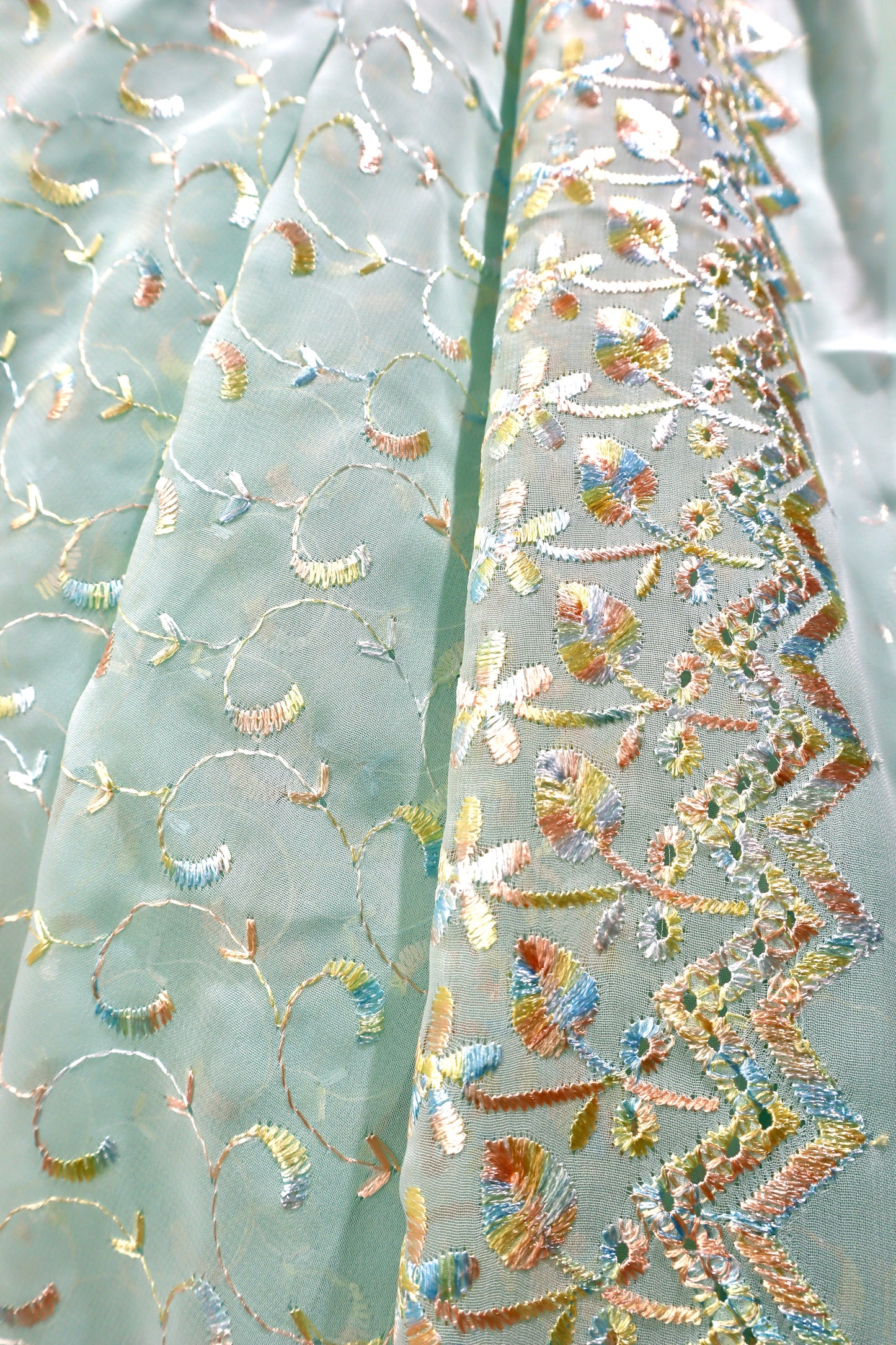 Handmade Silk Sequin Saree - Vanesara