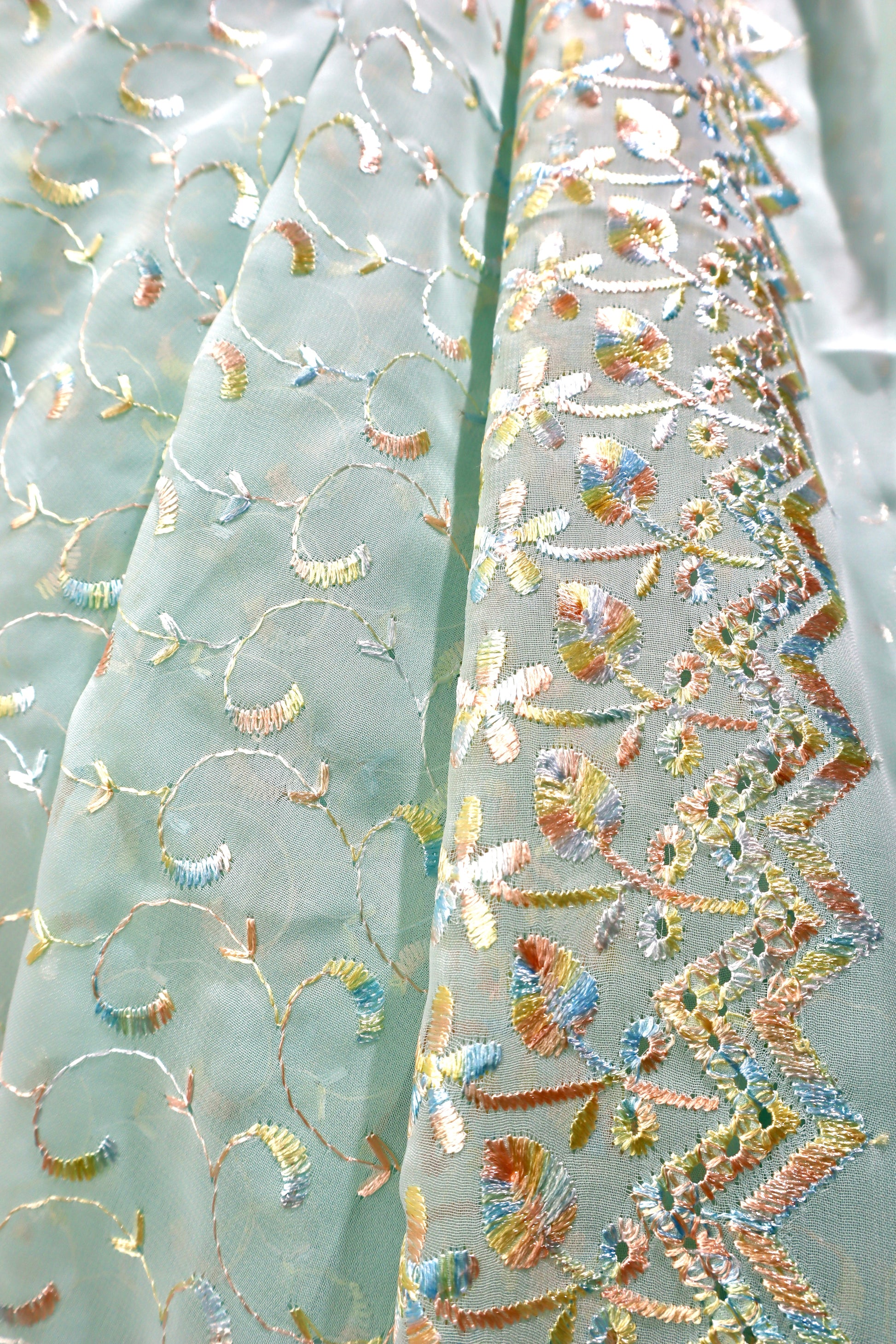 Handmade Silk Sequin Saree - Vanesara