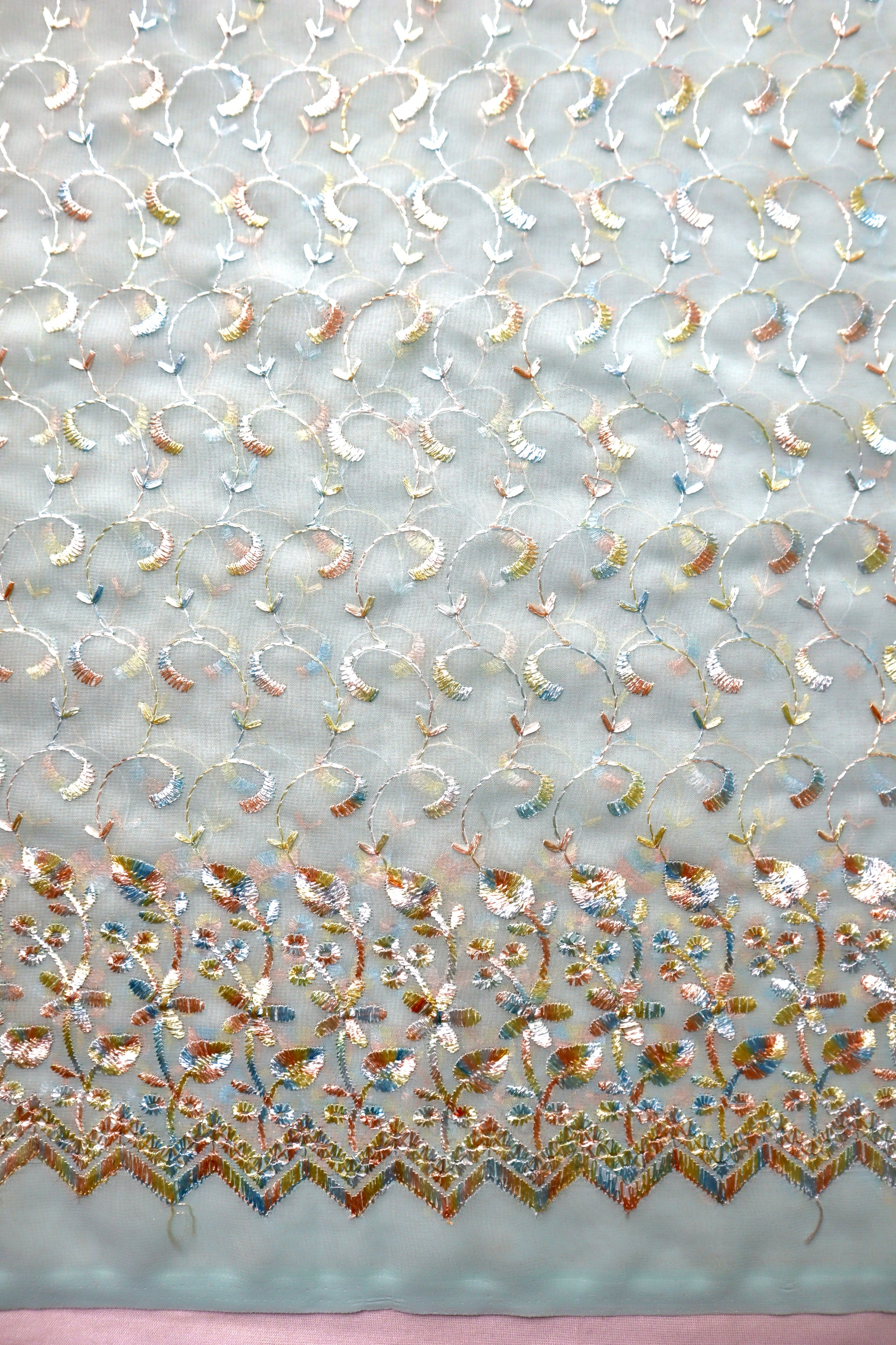 Handmade Silk Sequin Saree - Vanesara