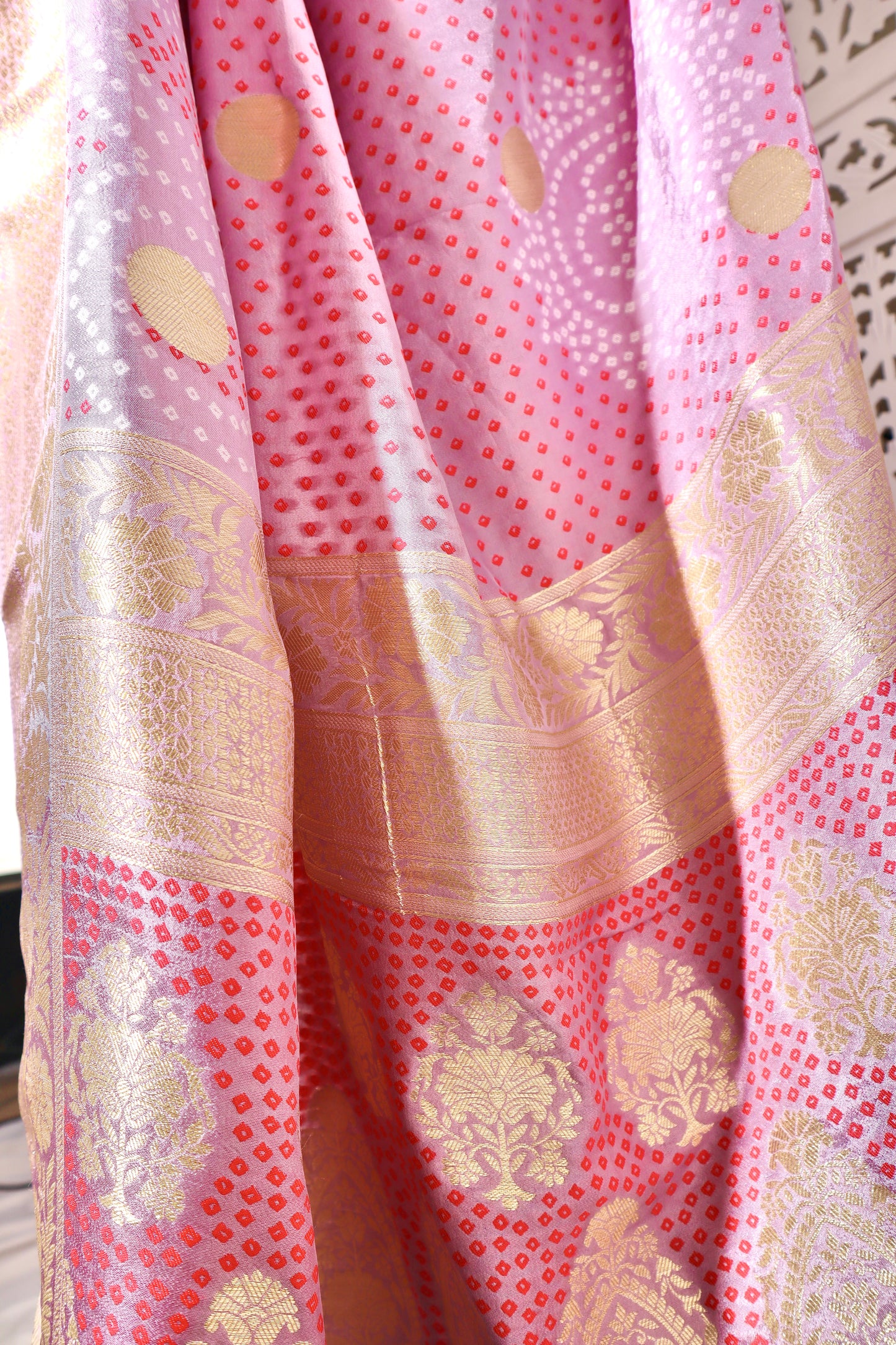 Lilac Silk Saree - Vanesara