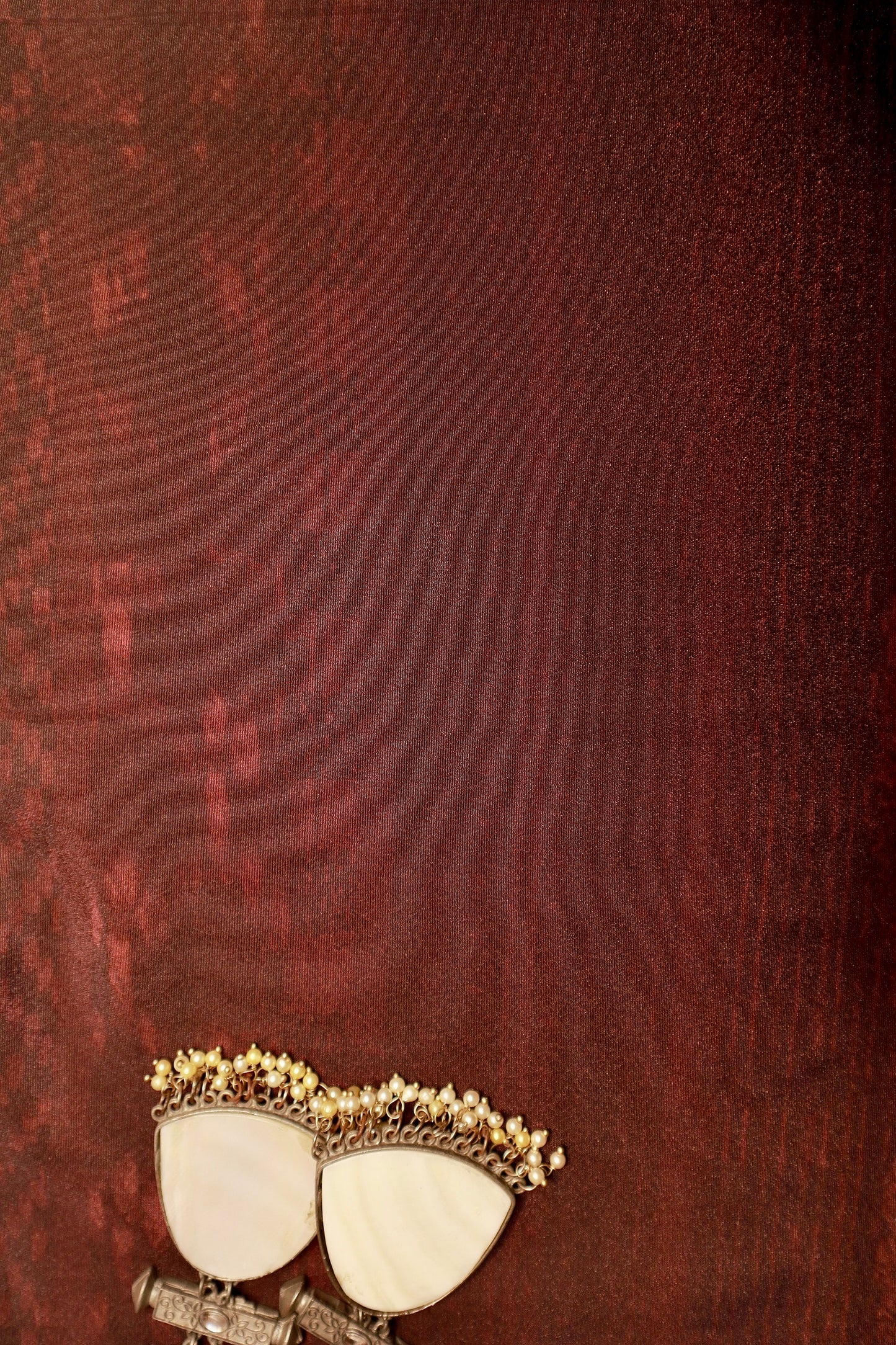 Abstract Print Brown Saree - Vanesara