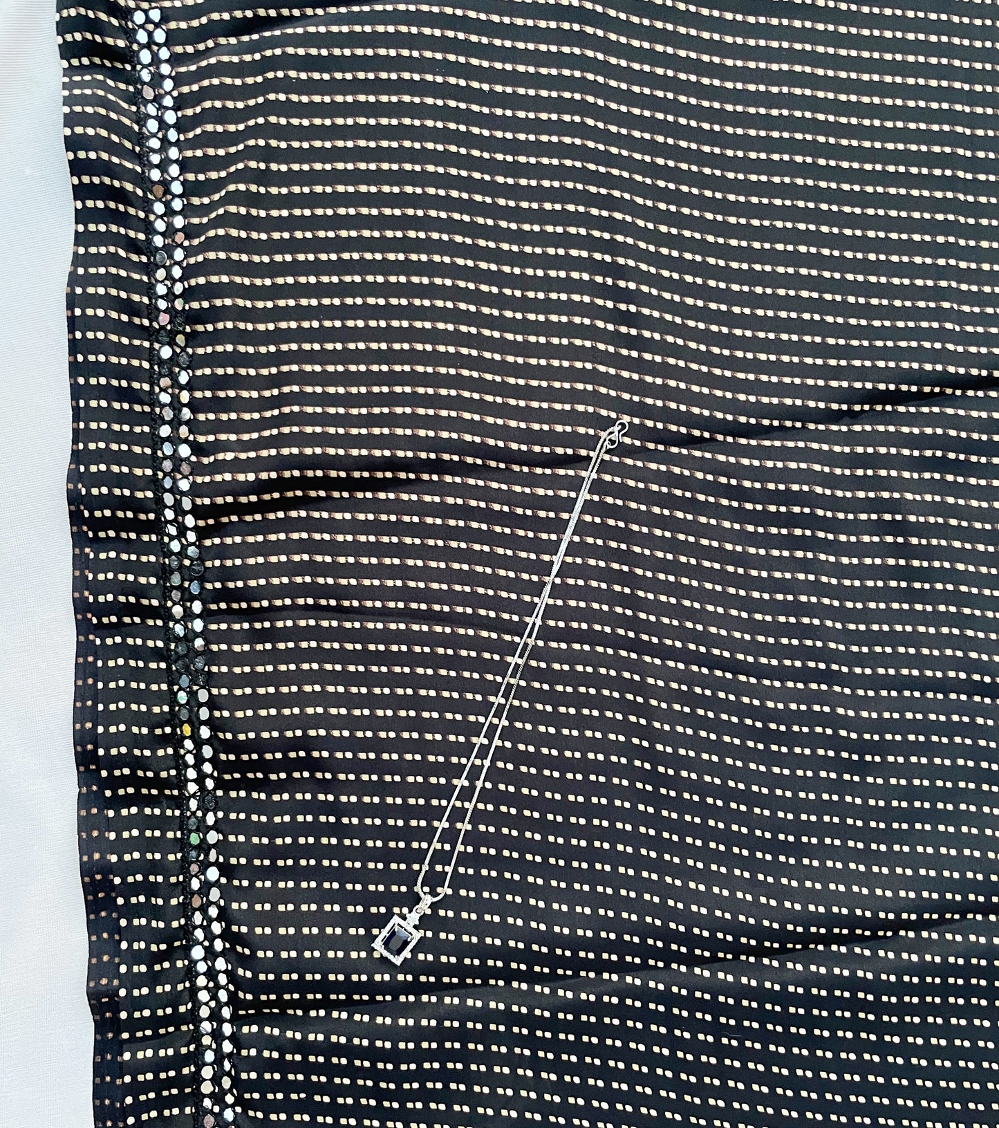 Mirror Hand Work Crepe - Vanesara