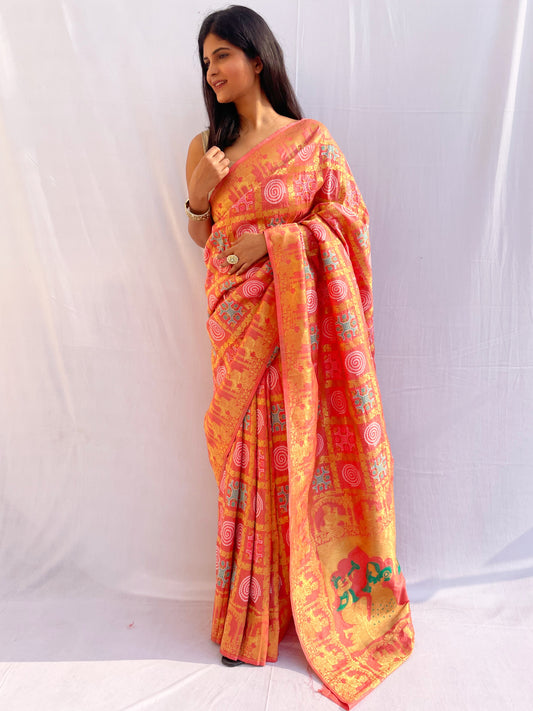 Woven Design Pure Silk Saree