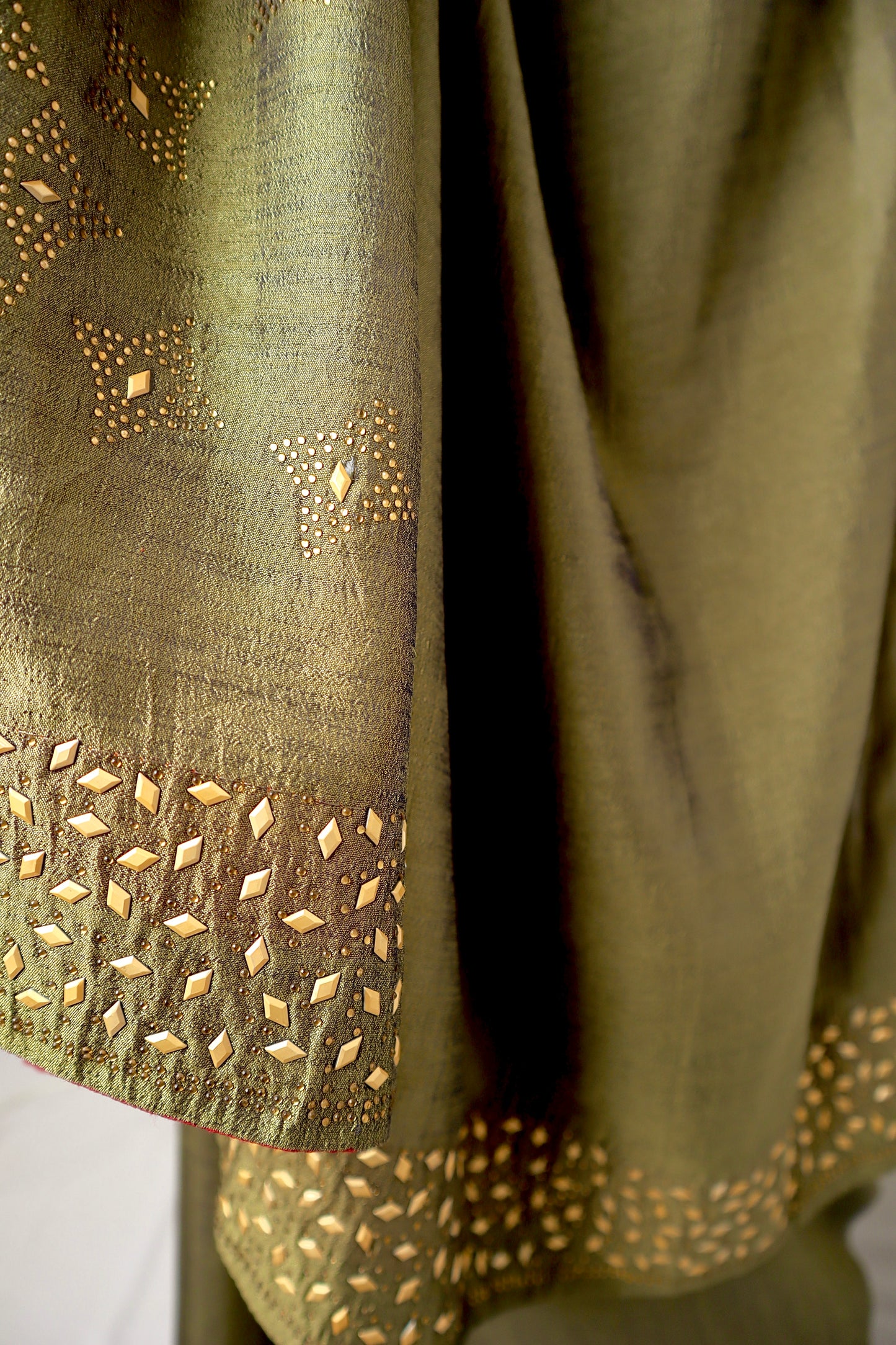 Silk Saree with swaroski touch - Vanesara