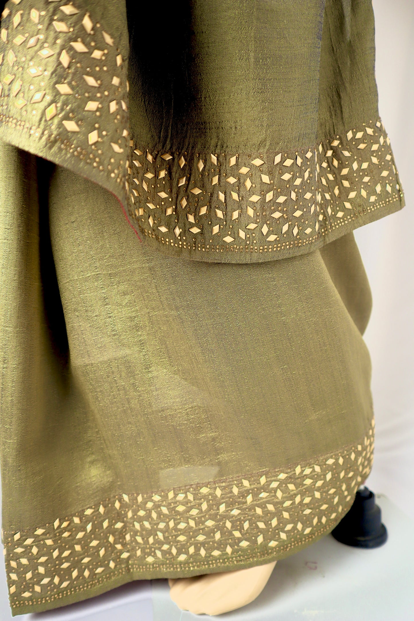 Silk Saree with swaroski touch - Vanesara