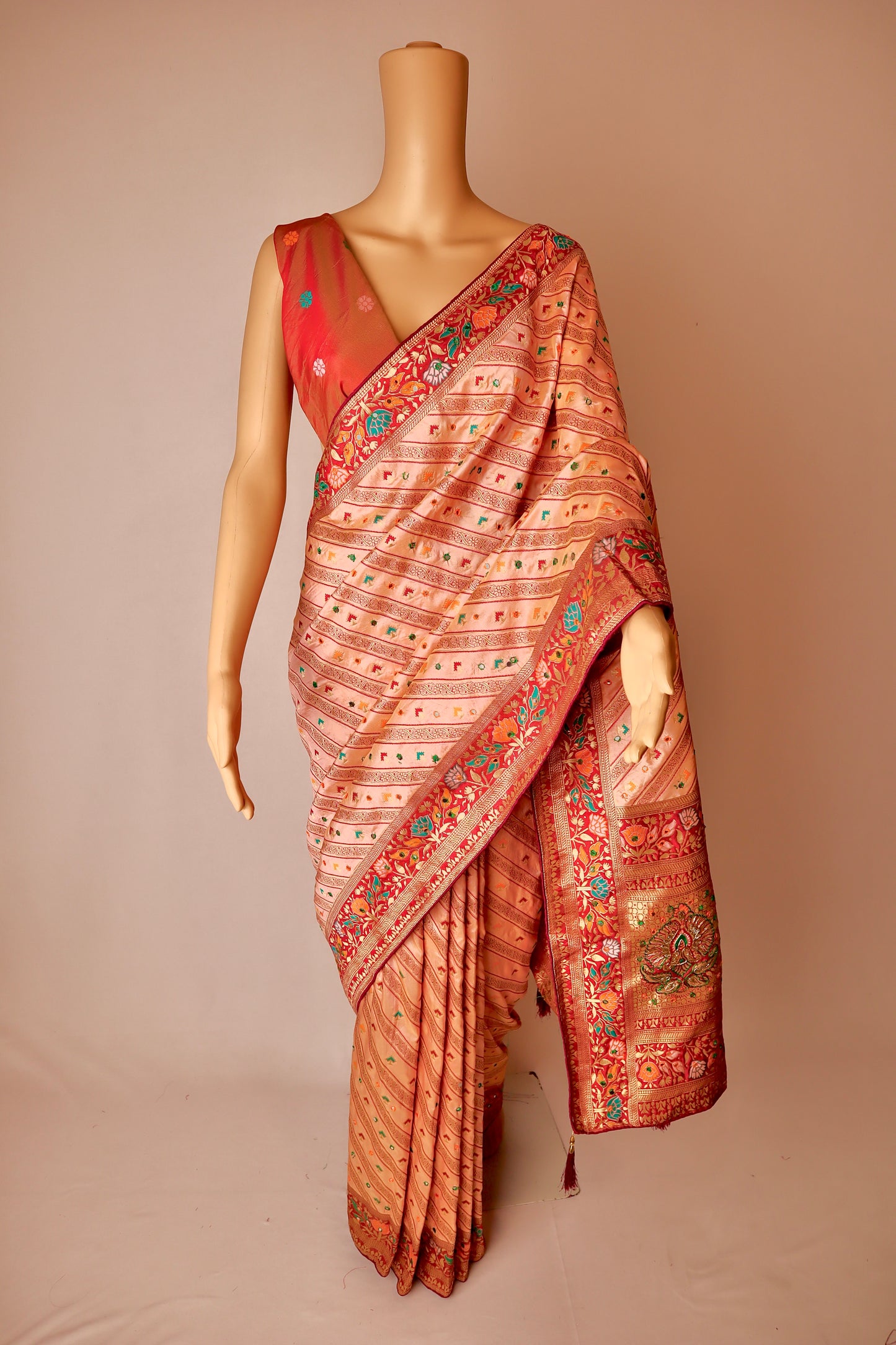 Handcrafted highlights all over silk - Vanesara