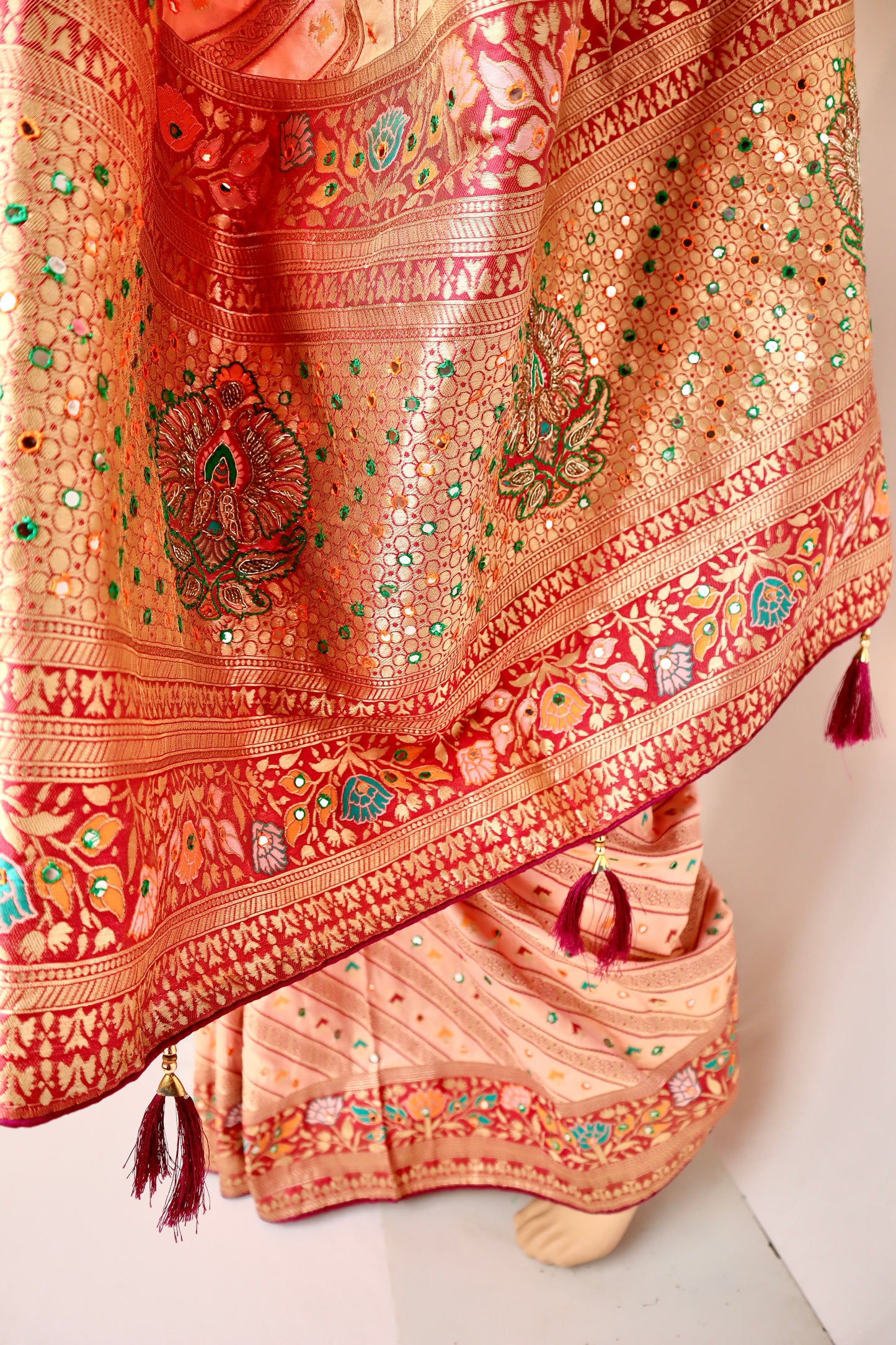 Handcrafted highlights all over silk - Vanesara