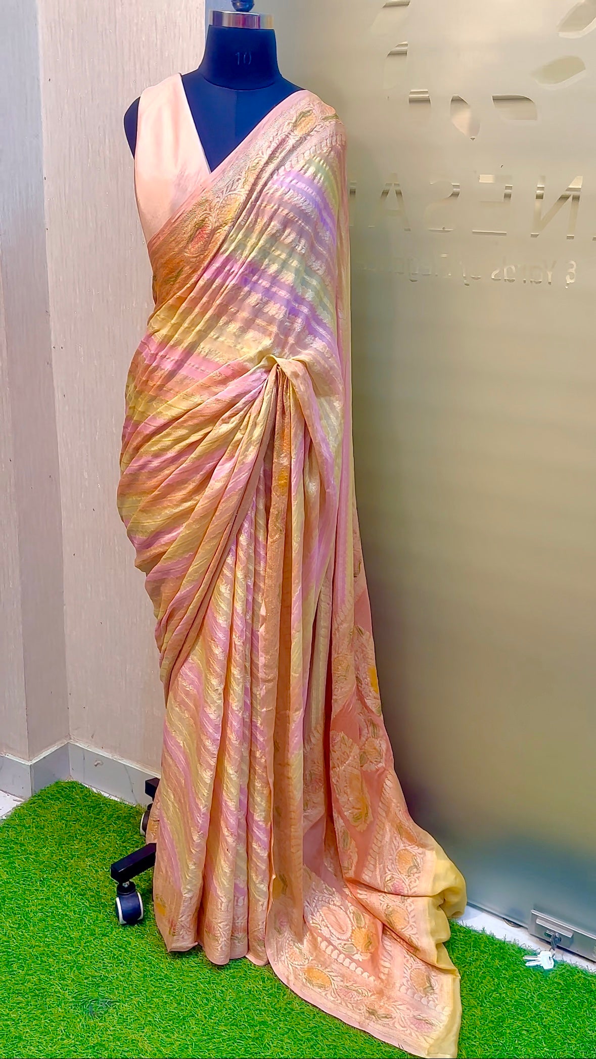 Rainbow Pure Banarasi Saree - Vanesara