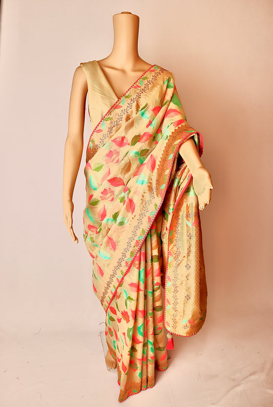 Multicolor Woven Work Saree