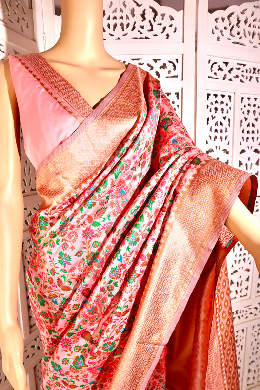 Pashmina Print Woven Saree