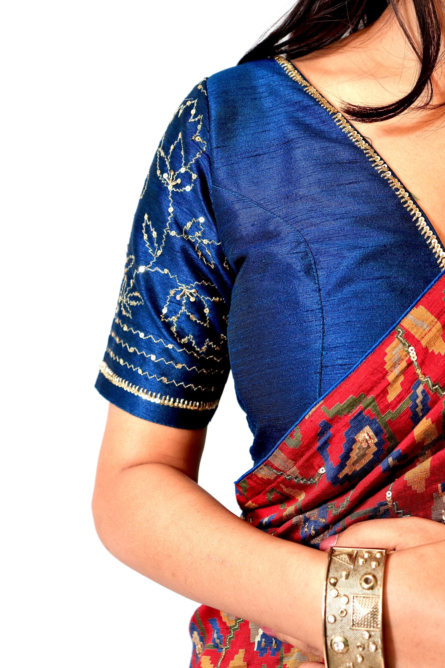 Printed With Handwork Highlights - Vanesara